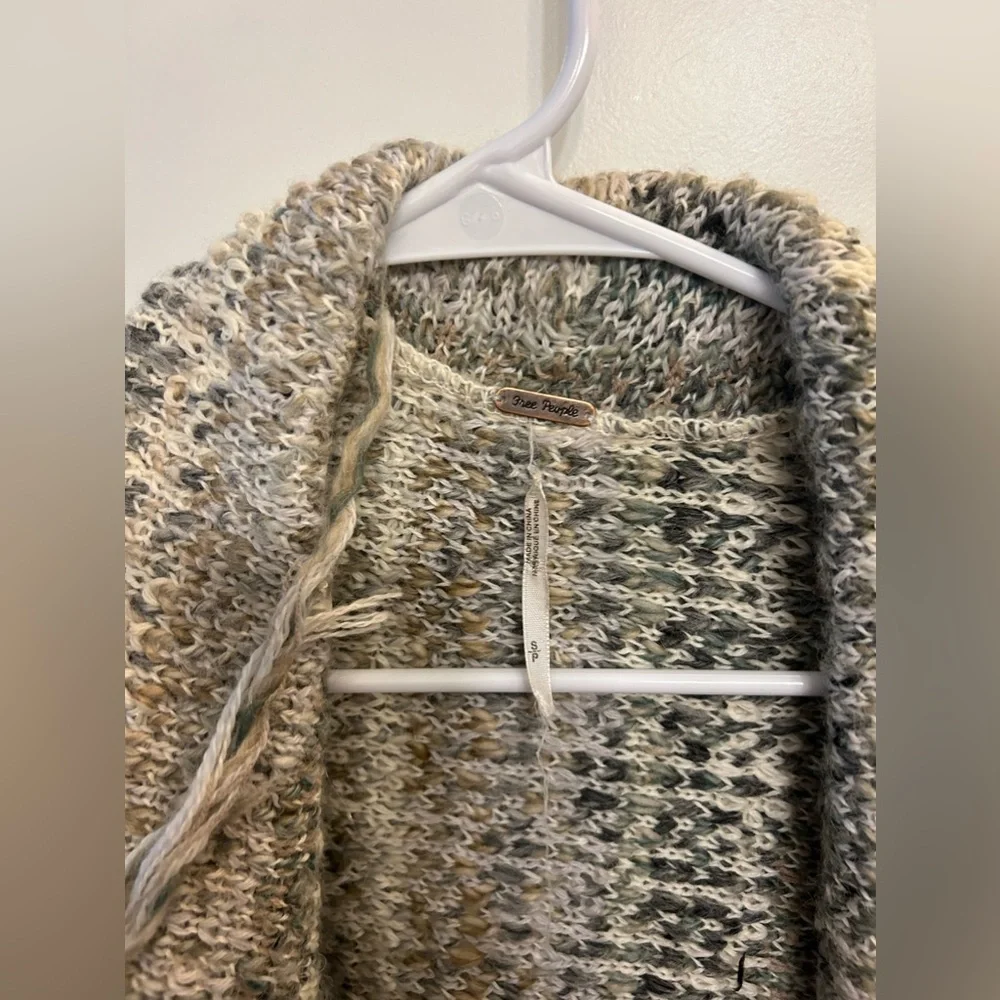 Free People Birkenstock Fringe Cardigan
